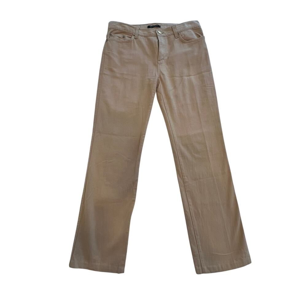 Roberto Cavalli Women’s Straight Leg Jeans in Beige